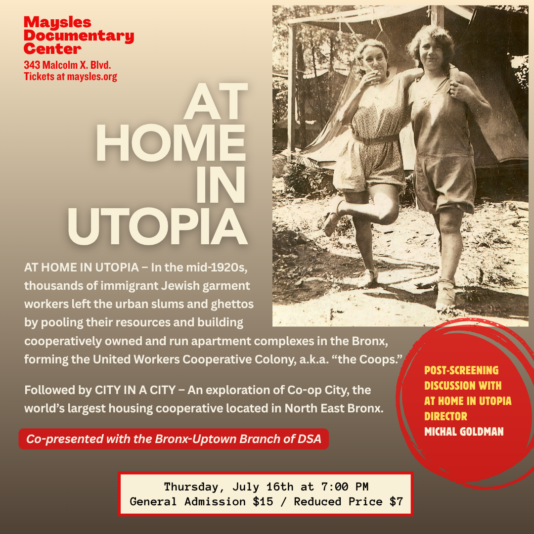 AT HOME IN UTOPIA — maysles documentary center